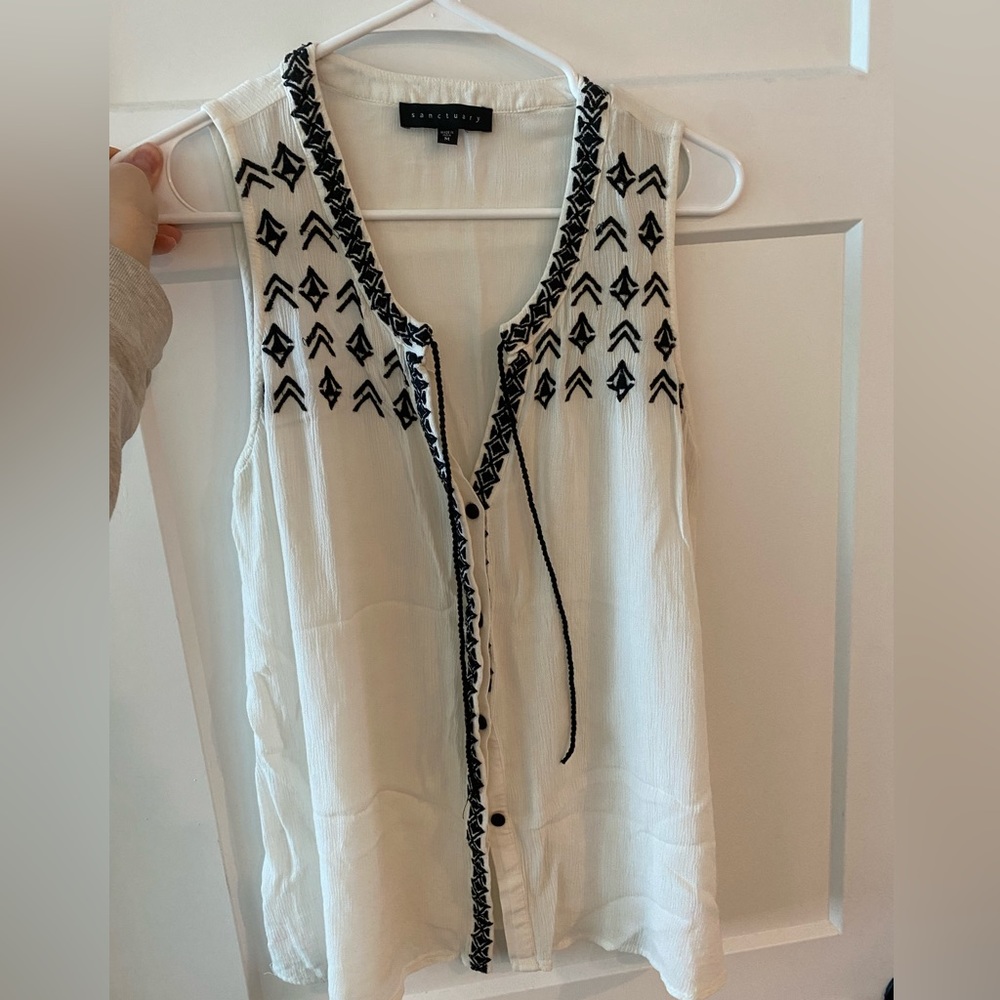 Sanctuary white tank